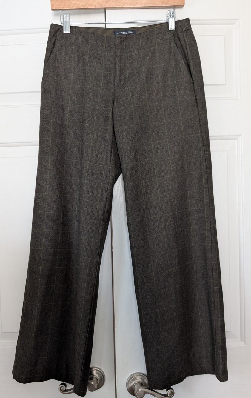 Banana Republic Martin Wool Wide Leg Pants